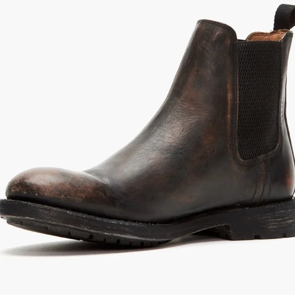 Frye Men's Brown Bowery Leather Boots - Picture 2 of 9